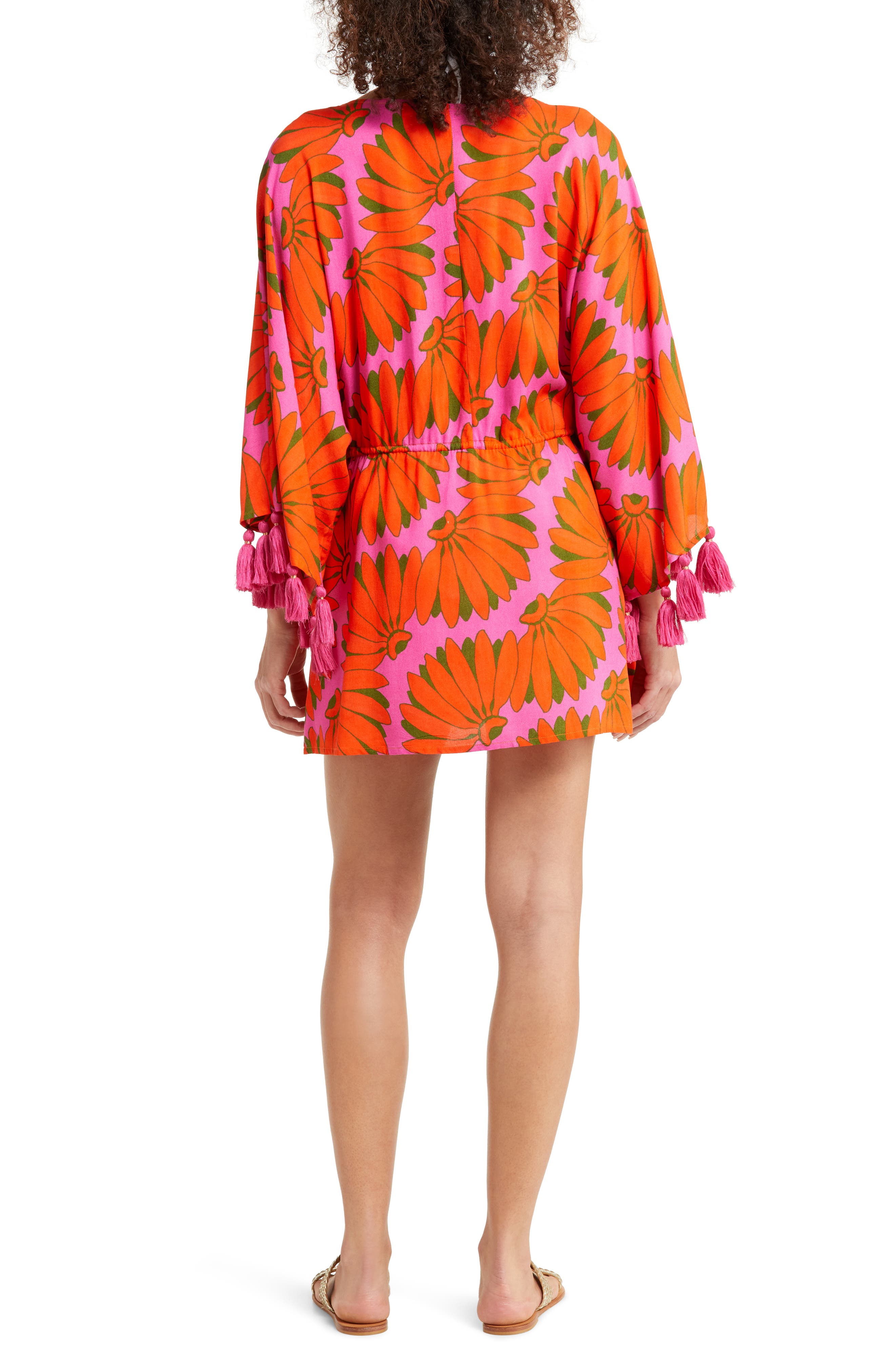 FARM Rio Copabanana Long Sleeve Cover-Up Dress (Women) | Nordstrom