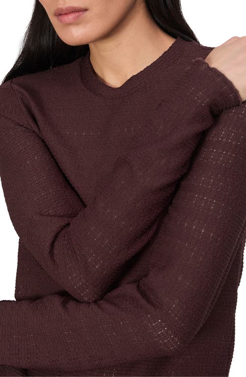 Rag & Bone Julia Long-sleeve Top In Dark Purple