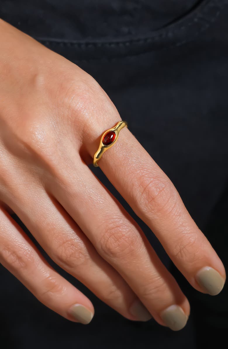 YS GEMS Wavy Band Ring, Alternate, color, Red