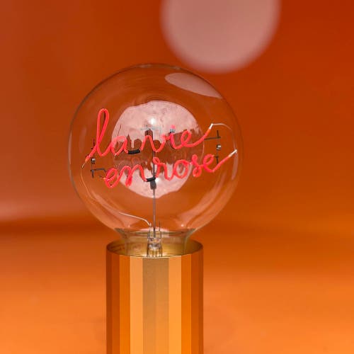 Mitb Rose Portable Table Lamp In Pink