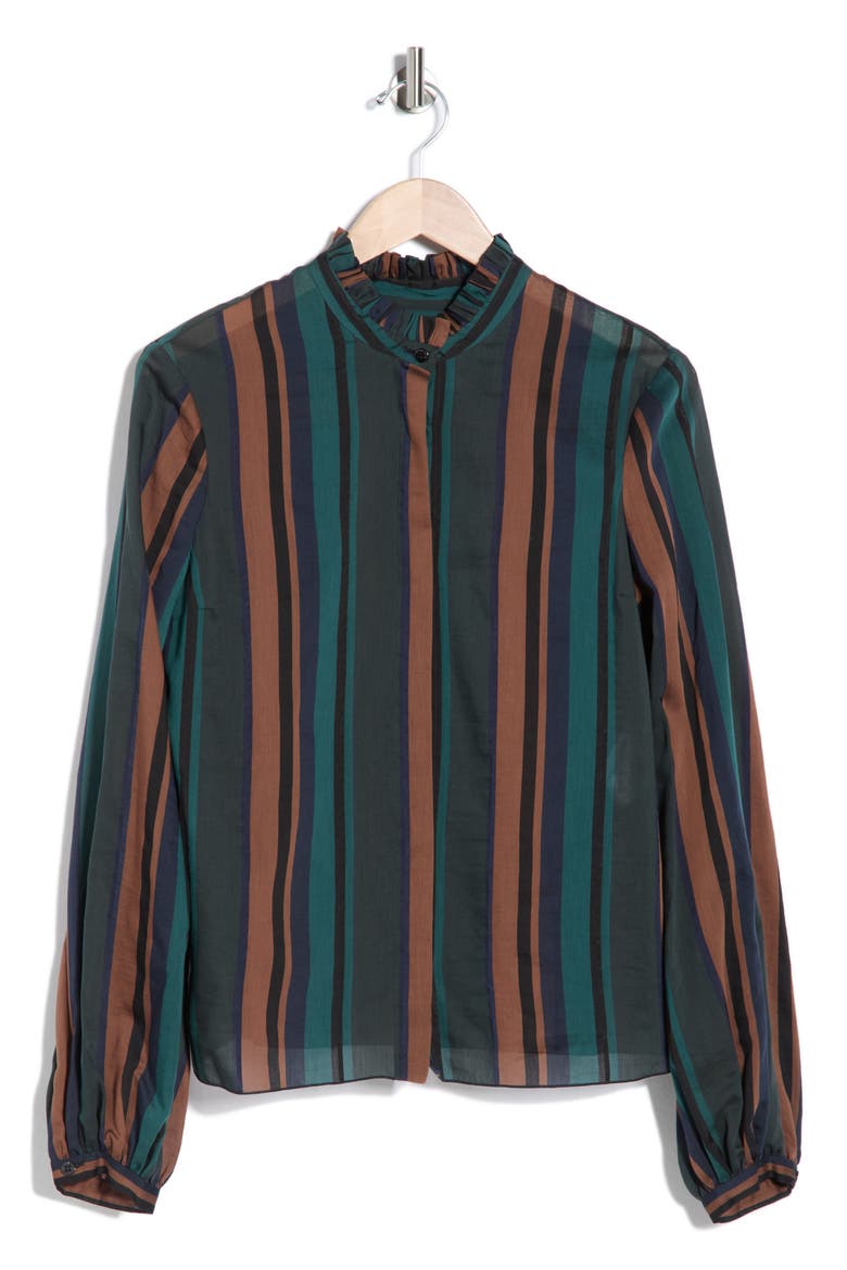 Stripe Print Top, Alternate, color, FIR