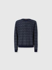 Missoni Crew-neck Cashmere Pullover With Zigzag Pattern