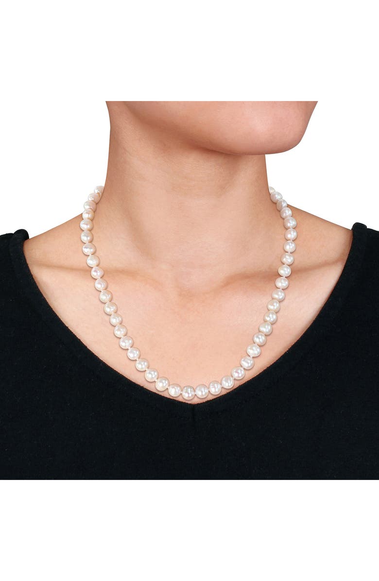 DELMAR Cultured Freshwater Pearl Necklace & Bracelet Set, Alternate, color, Pearl