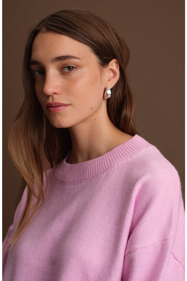 Livorno Crewneck Sweater, Alternate, color, PINK