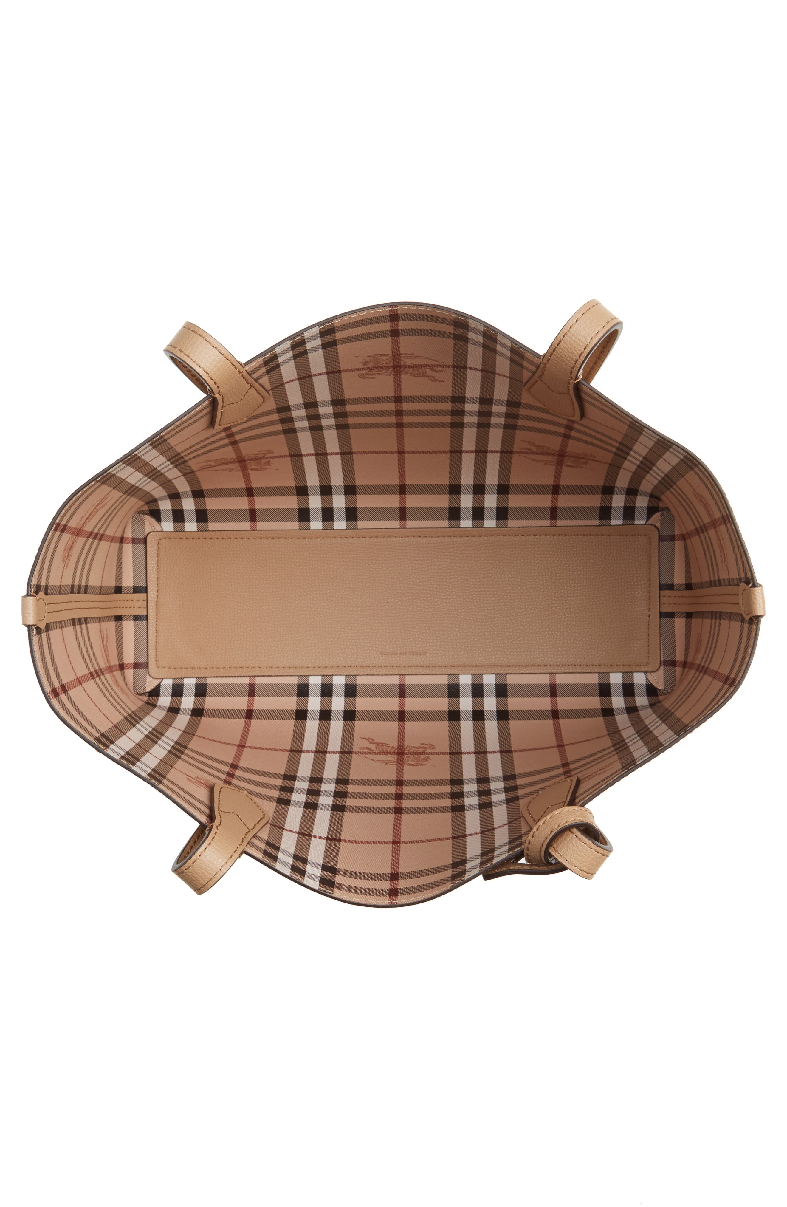 Burberry Small Haymarket Reversible Tote, Alternate, color, 