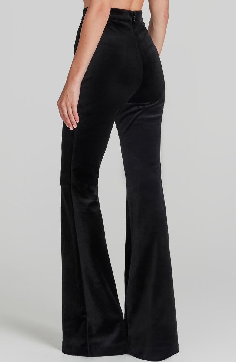NADINE MERABI Davina Flare Pants, Alternate, color, Black