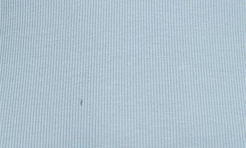 Veronica Beard Coralee Puff Sleeve Mixed Media Henley Top In Blue