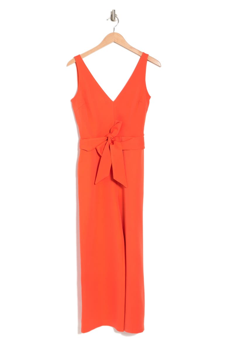 Crop Wide Leg Sleeveless Jumpsuit, Main, color, CORAL