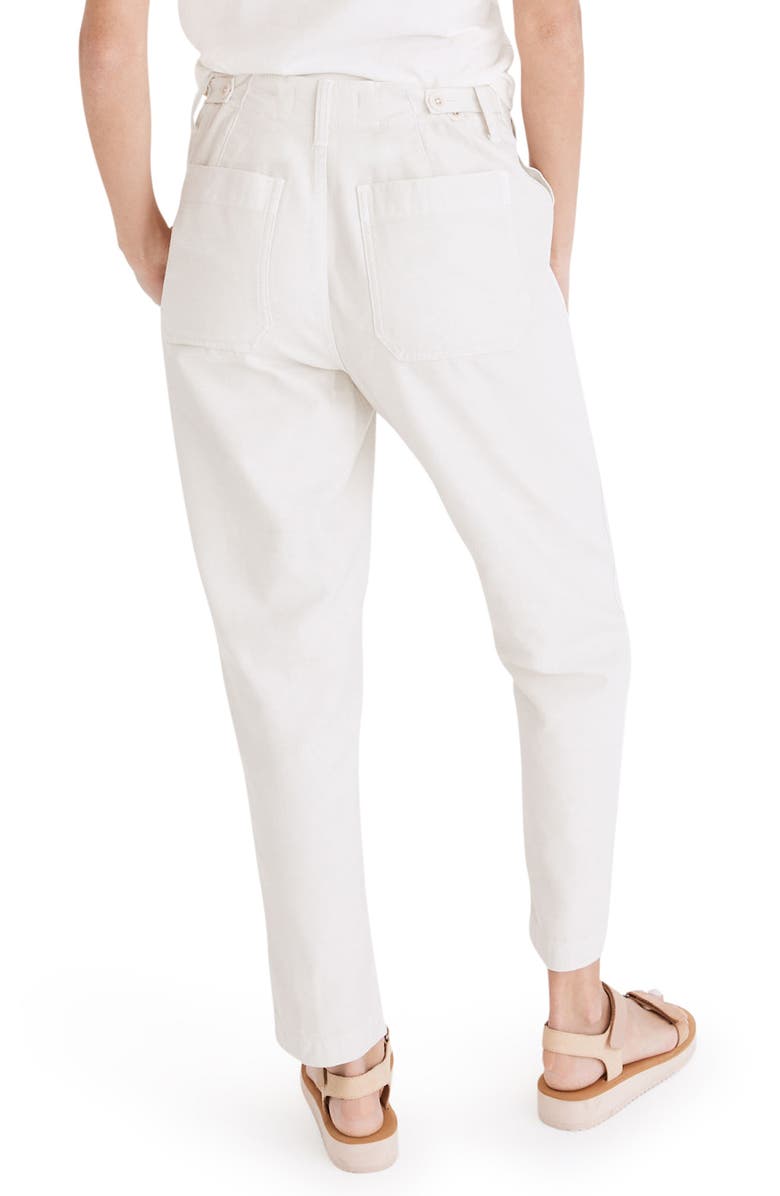 Madewell Griff High Waist Tapered Fatigue Pants, Alternate, color,