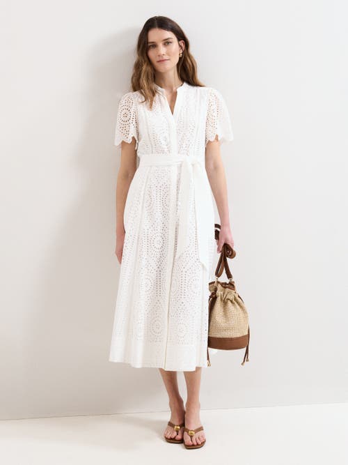 Phase Eight Aletta Midi Dress In White