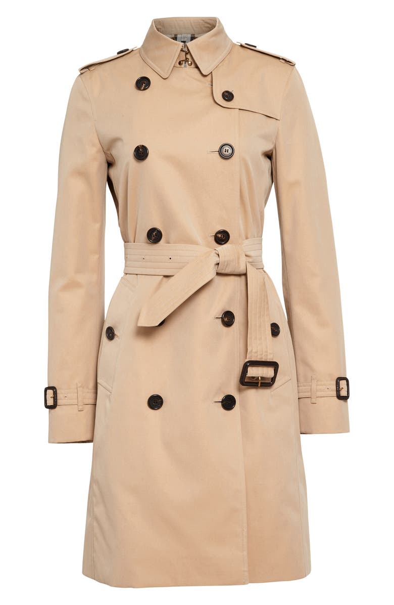 Burberry Kensington Long Trench Coat, Alternate, color,