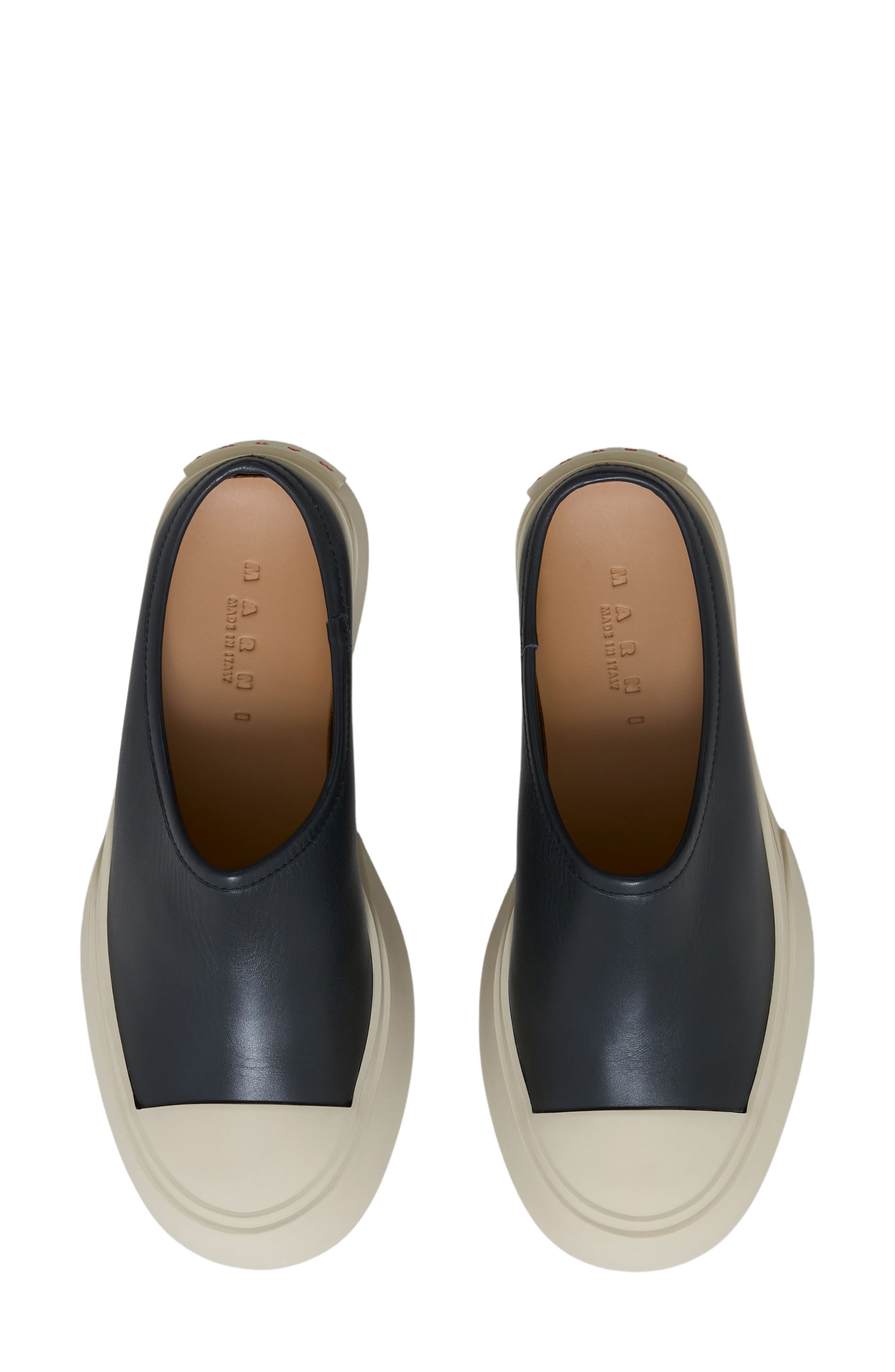 Marni Pablo Leather Mule Sneaker, Alternate, color, 