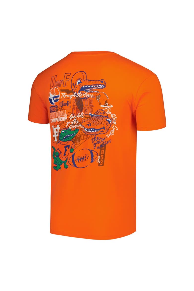 Men's Orange Florida Gators Vintage Through the Years Two-Hit T-Shirt, Alternate, color, Orange