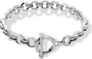 Off-White Hex Nut Lab Grown Diamond Toggle Bracelet