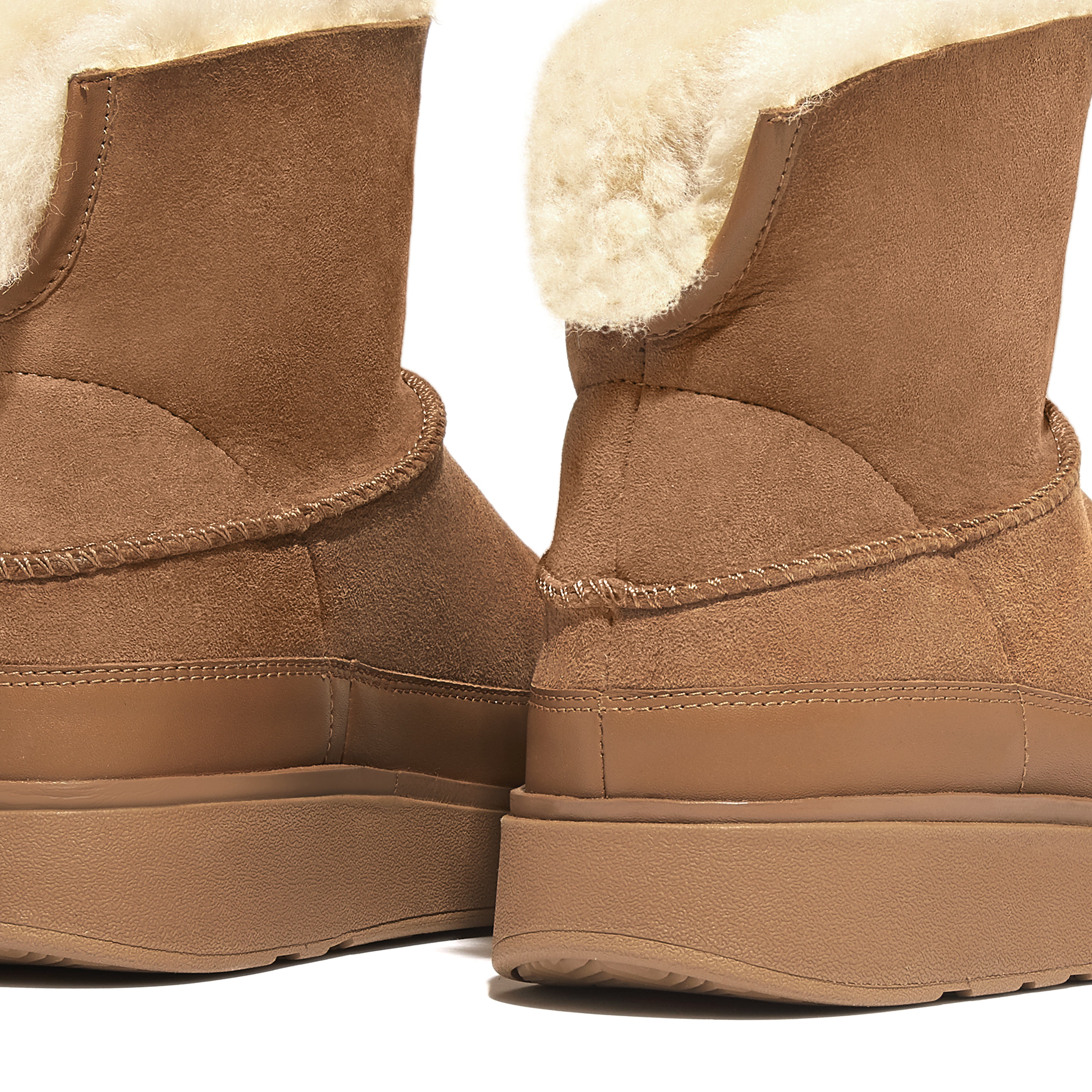 FitFlop Gen-FF mini double-faced shearling boots, Alternate, color, Desert Tan