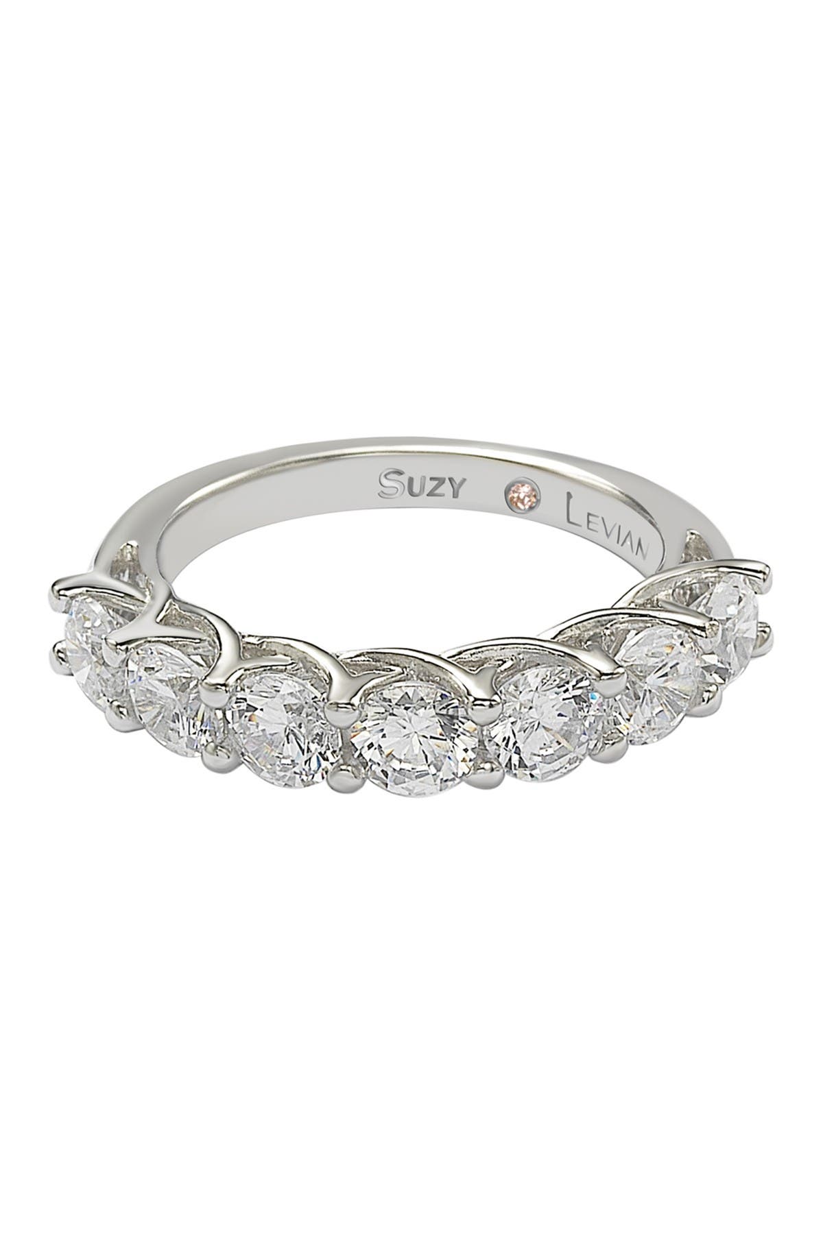 SUZY LEVIAN Cubic Zirconia Half Eternity Band Ring