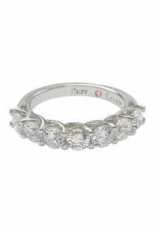 SUZY LEVIAN Cubic Zirconia Half Eternity Band Ring