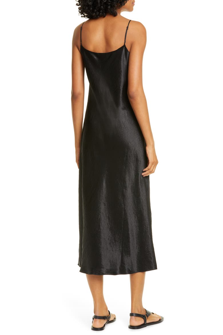 Satin Midi Slipdress, Alternate, color, 001BLK-BLACK