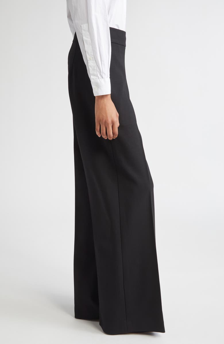 Carolina Herrera Diane High Waist Wide Leg Pants, Alternate, color, Black