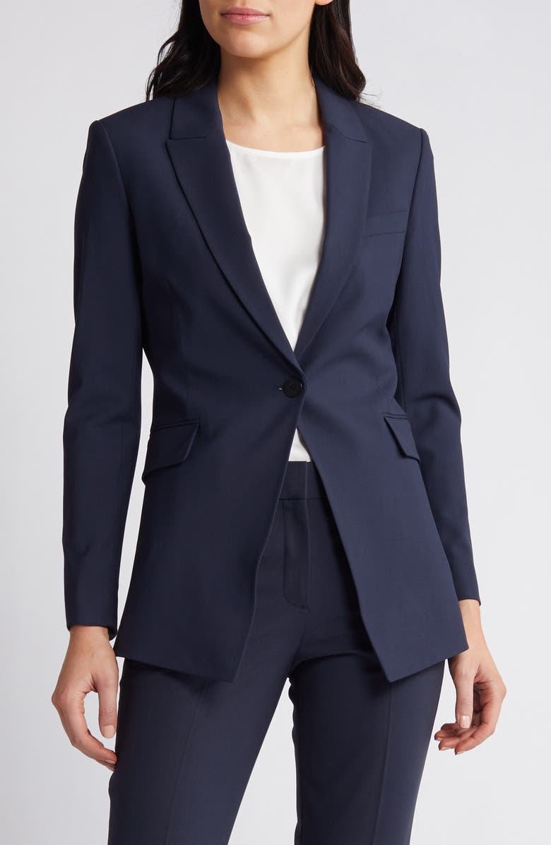 Theory Etiennette B Good Wool Suit Jacket, Alternate, color, Nocturne Navy