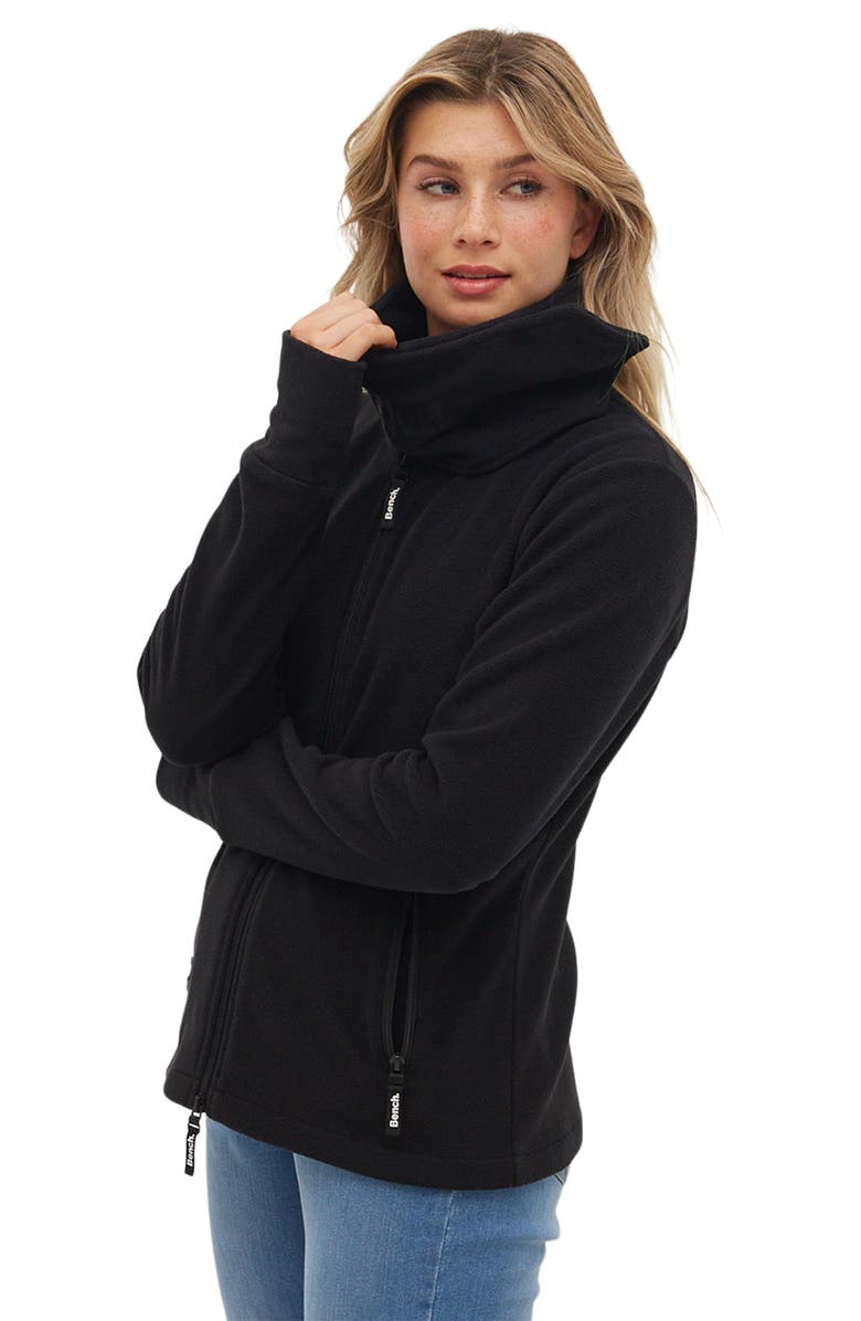Bench. Stand Collar Fleece Jacket, Alternate, color,