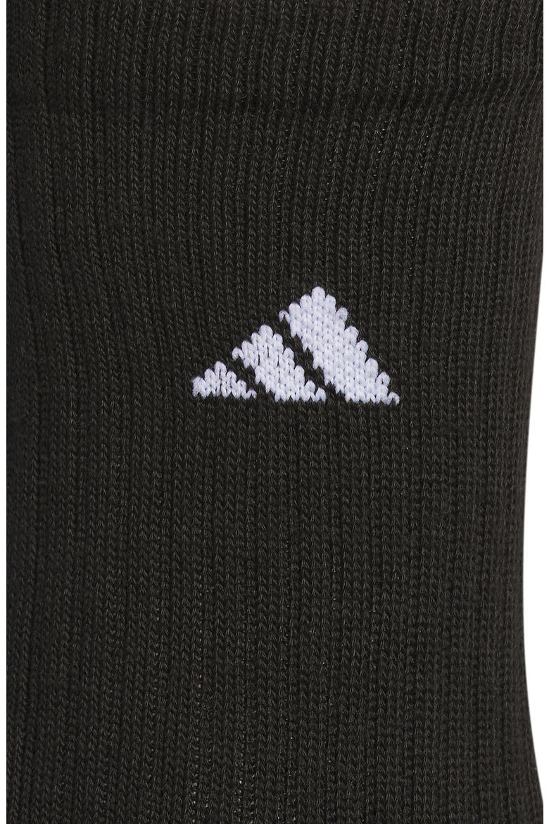 Kids' Athletic Cushioned Crew Socks - Pack of 6, Alternate, color, BLACK/ ONIX GREY/ WHITE