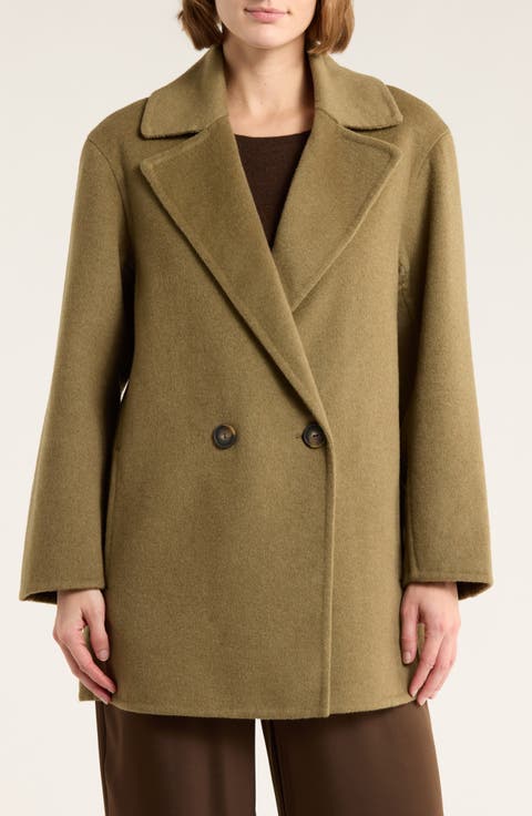 Wool Blend Car Coat