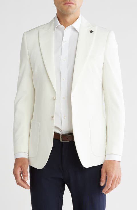 Slim Fit Seersucker Blazer