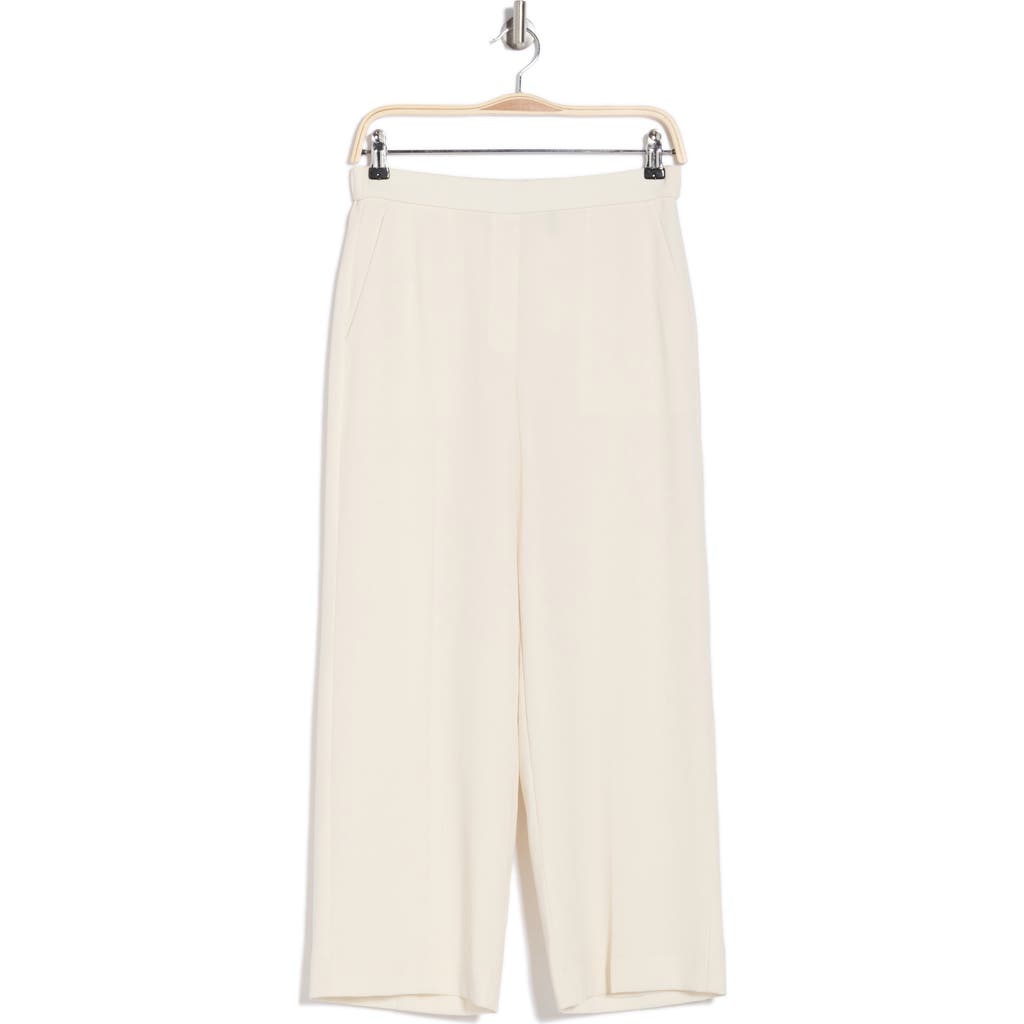 Theory Relaxed Straight Crop Pull-on Pants In Rice