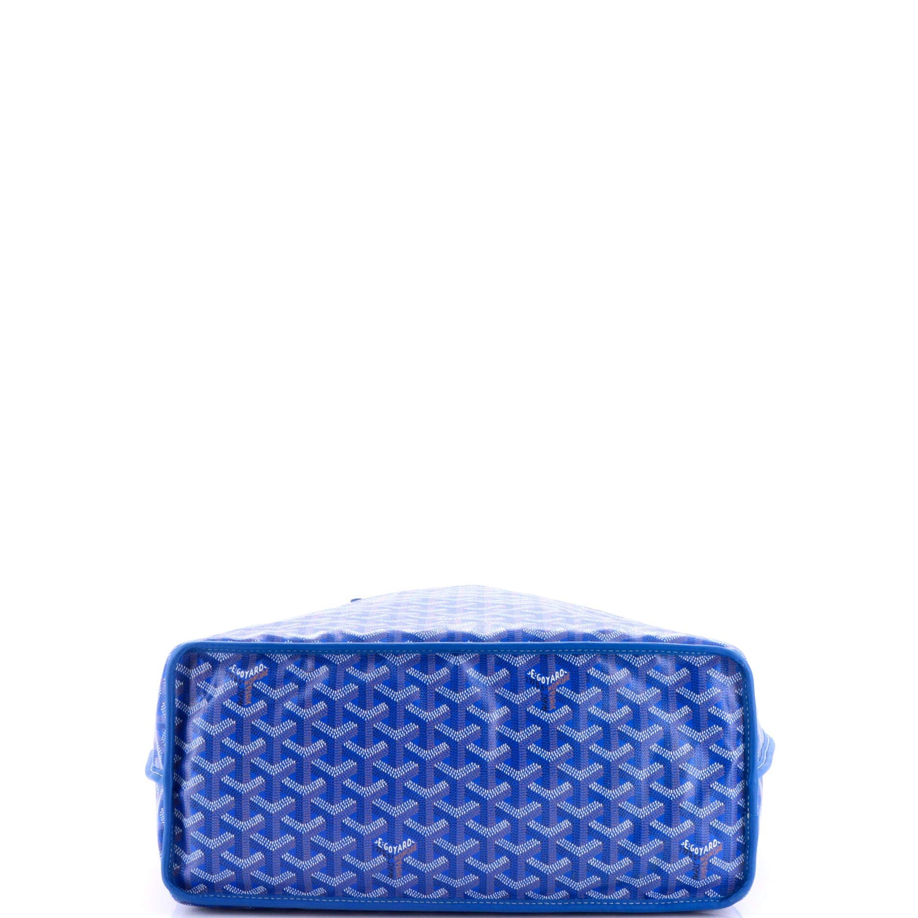 Pre-Owned Goyard Anjou Reversible Tote Coated Canvas PM, Alternate, color, Blue