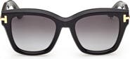 TOM FORD 53mm Gradient Butterfly Sunglasses