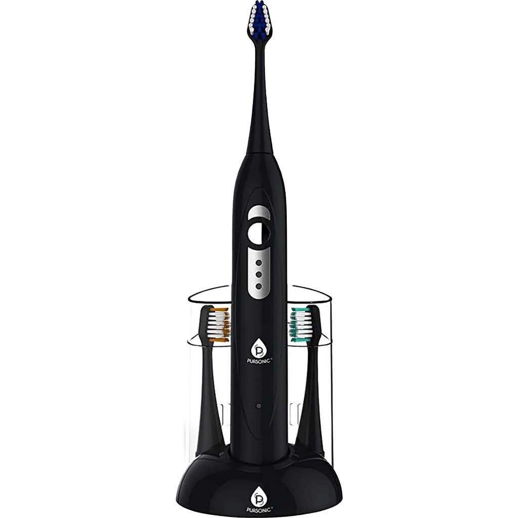 Pursonic Spm Sonic Movement Rechargeable Electric Toothbrush In Black