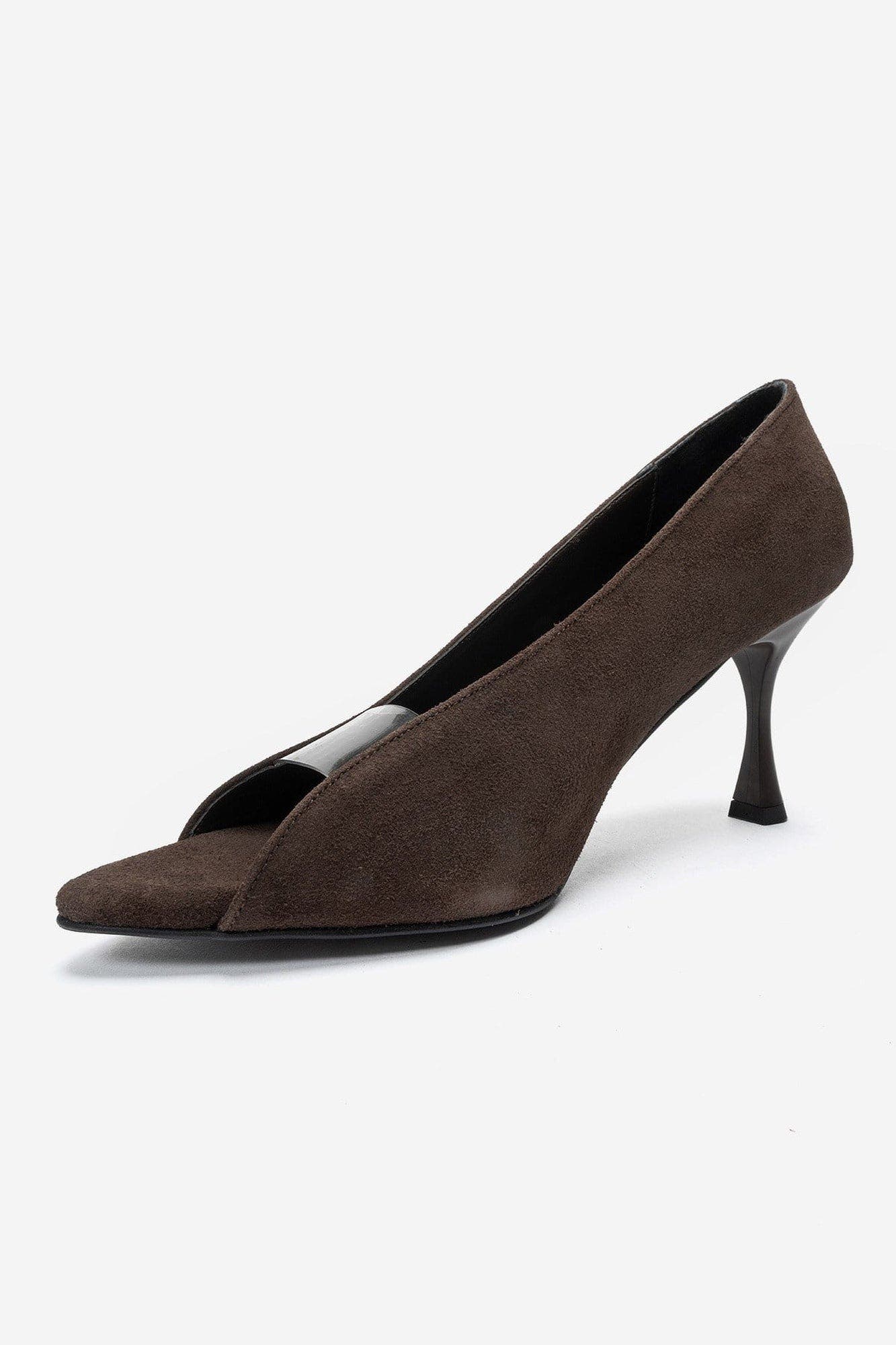 Varelia Stiletto Sandal, Alternate, color, Brown Suede