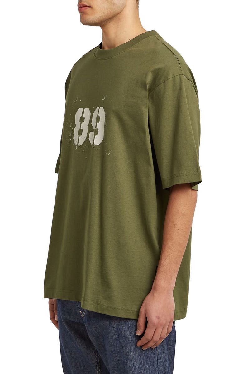 G-STAR Sprayed 89 Boxy Organic Cotton Graphic T-Shirt, Alternate, color, Shadow Olive