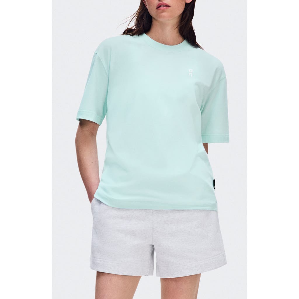 On Club T Oversize Organic Cott T-shirt In Flurry