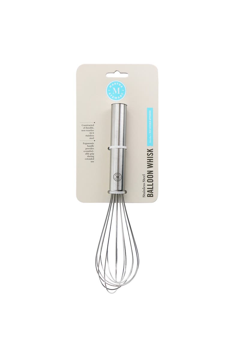 MARTHA STEWART Stainless Steel Balloon Whisk Utensil, Alternate, color, Silver