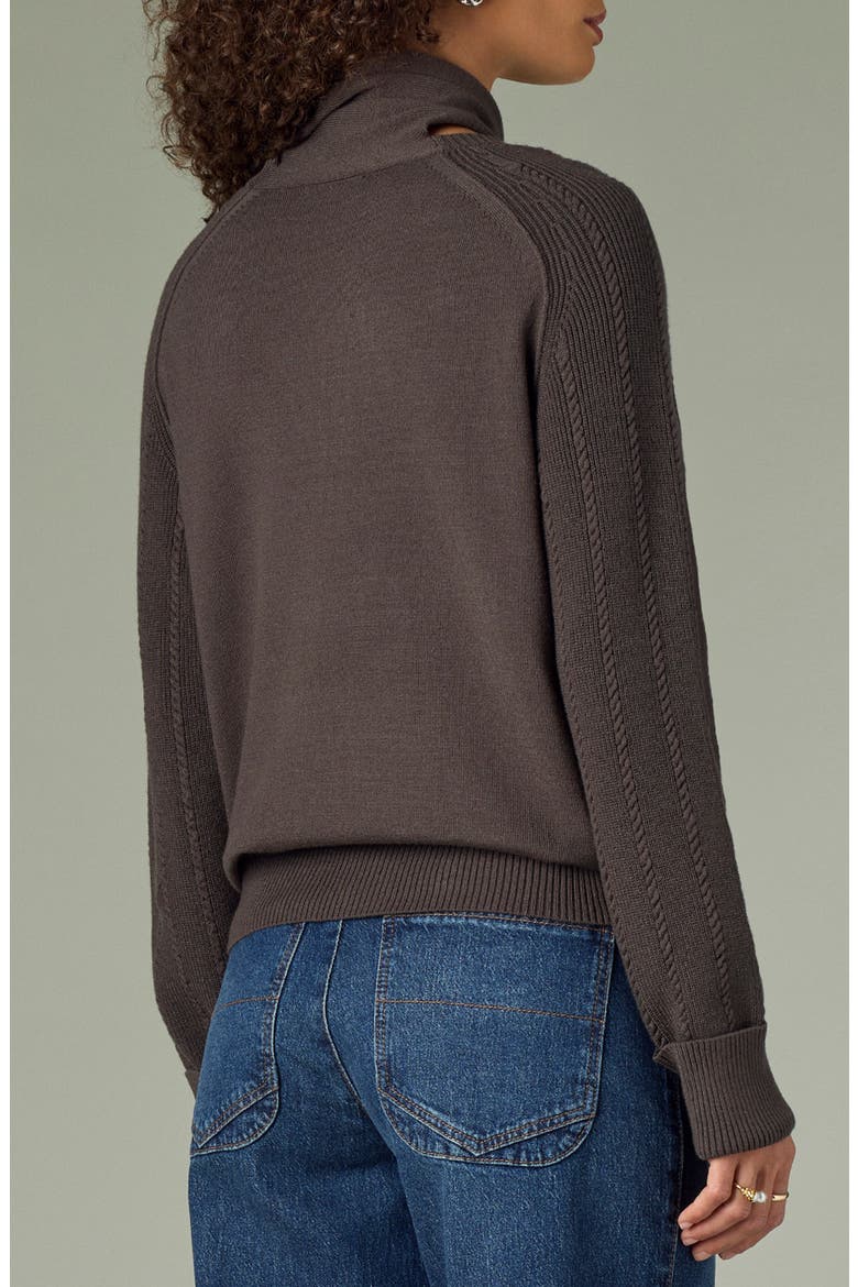 Tie Neck Sweater, Alternate, color, WINTER MOSS