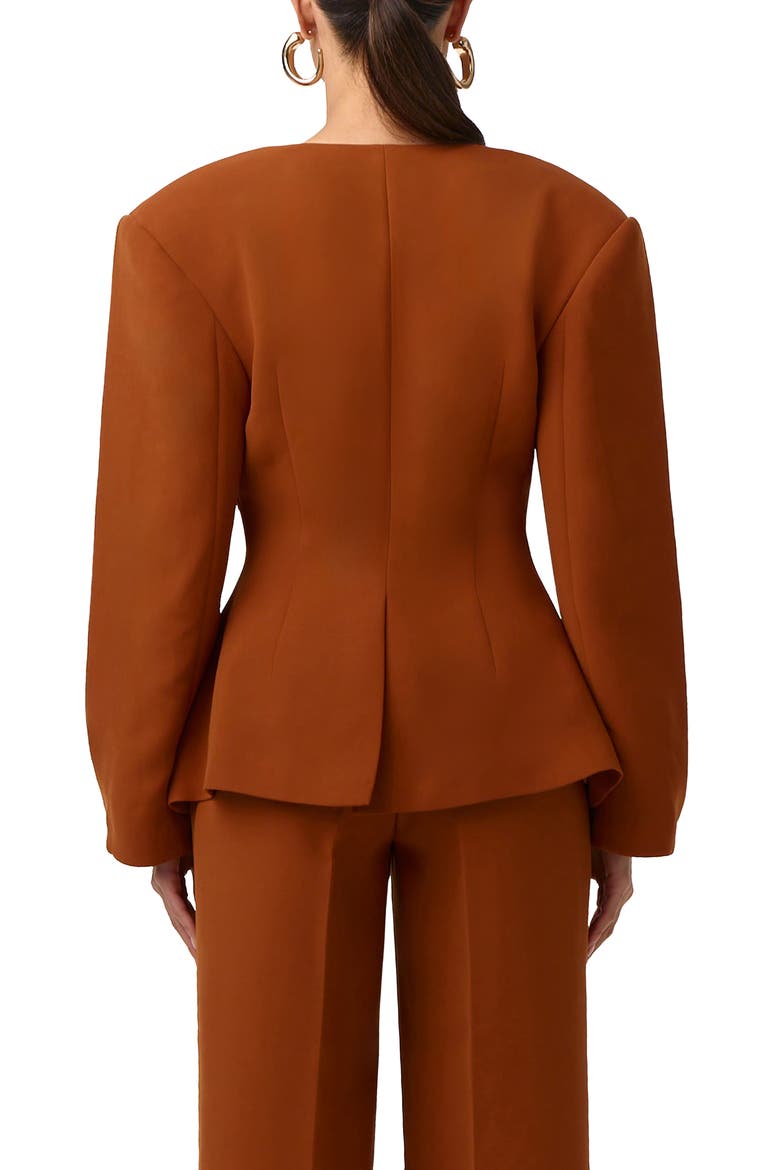 Ring Belted Blazer, Alternate, color, CARAMEL