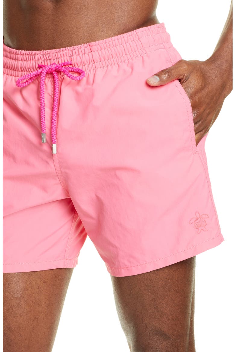 Shellfish & Turtles Aquareactive Swim Trunks, Alternate, color, CHERRY BLOSSOM