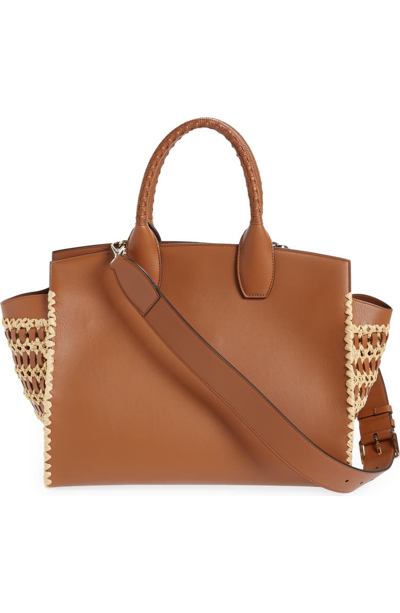 FERRAGAMO The Studio Soft Woven Top Handle Bag, Alternate, color,