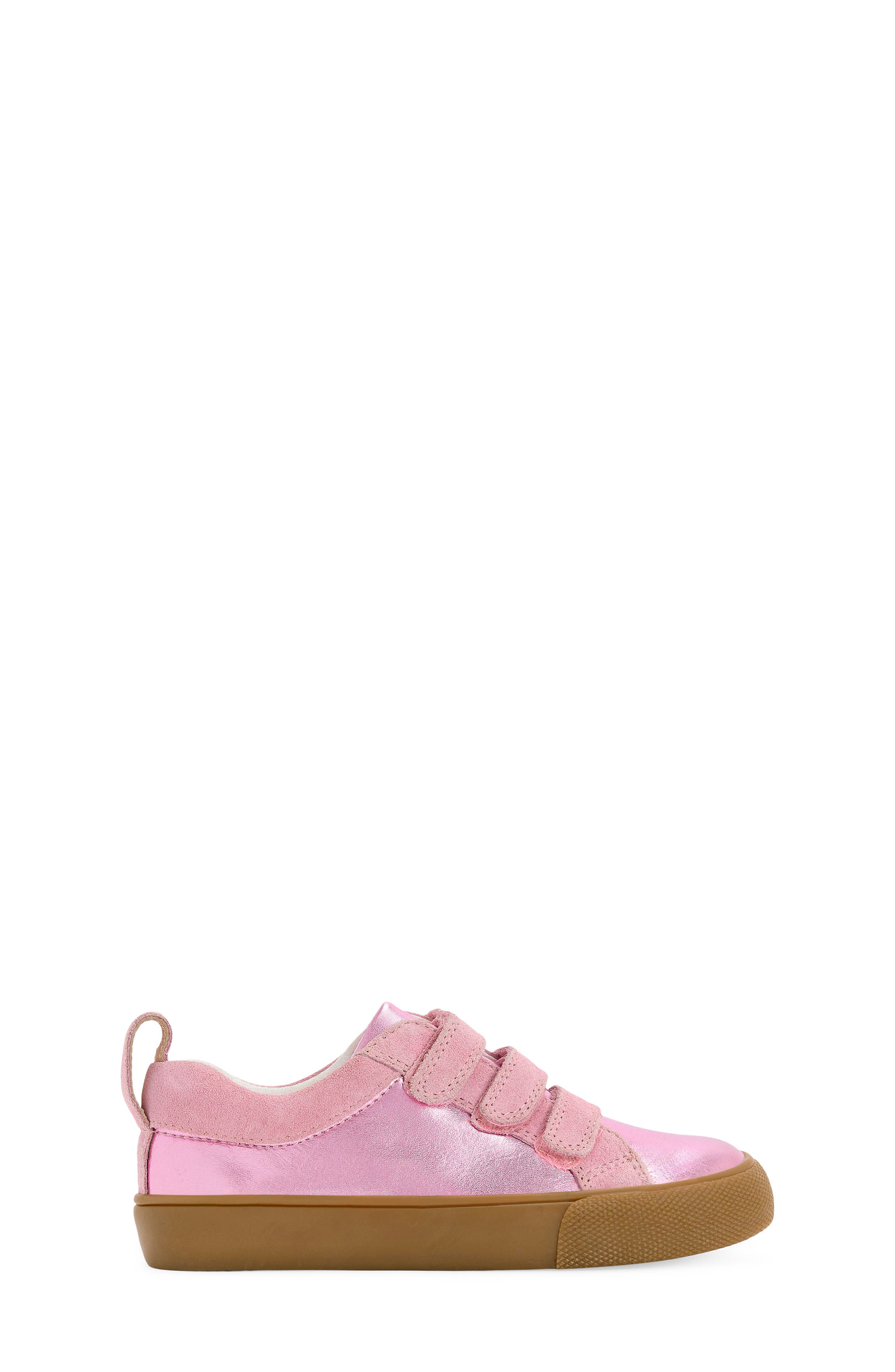 Kids' Low Top Sneaker, Alternate, color, PINK METALLIC