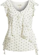 Open Edit Chiffon Ruffle Top