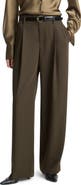 Vince High Waist Pleated Wide Leg Pants