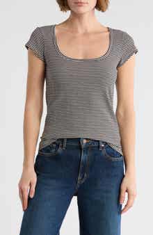 Splendid Fitted Scoop Neck T-Shirt
