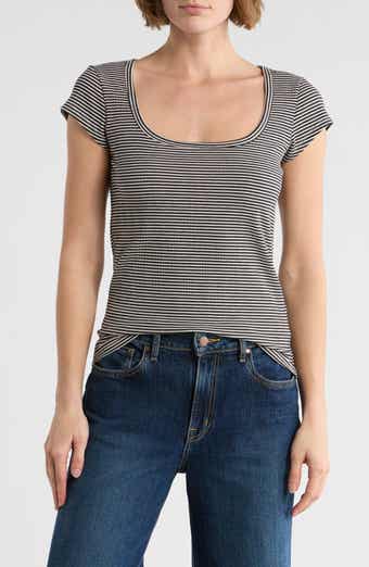Splendid Fitted Scoop Neck T-Shirt