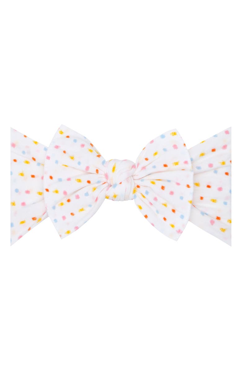 Baby Bling Print Shabby Knot Headband, Main, color, 