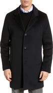 Cole Haan Regular Fit Stretch Wool Coat