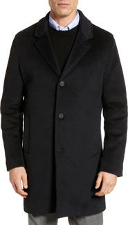 Cole Haan Regular Fit Stretch Wool Coat