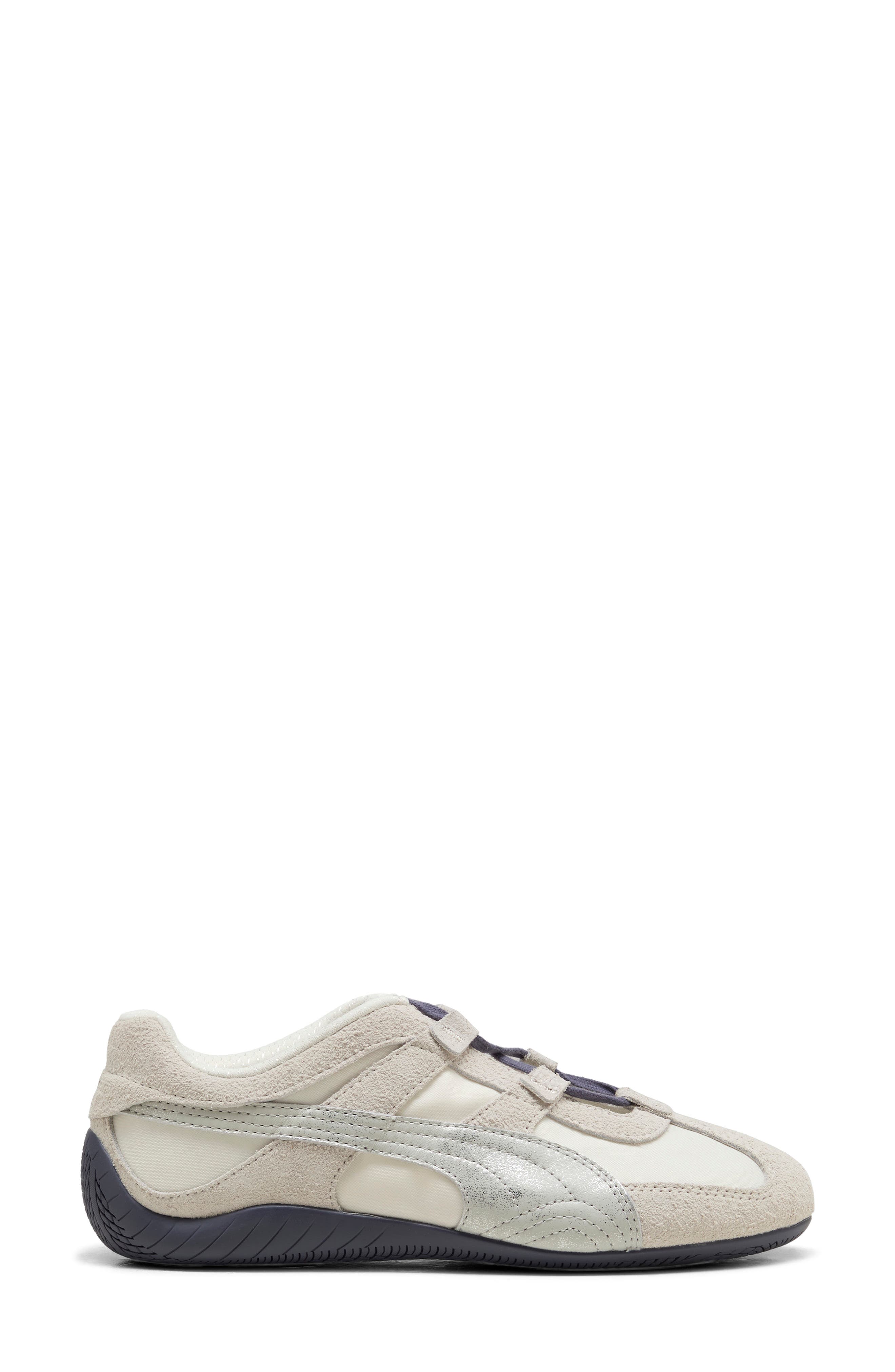 Speedcat Go Brushed Luxe Sneaker, Main, color, WARM WHITE/ GLACIAL GRAY