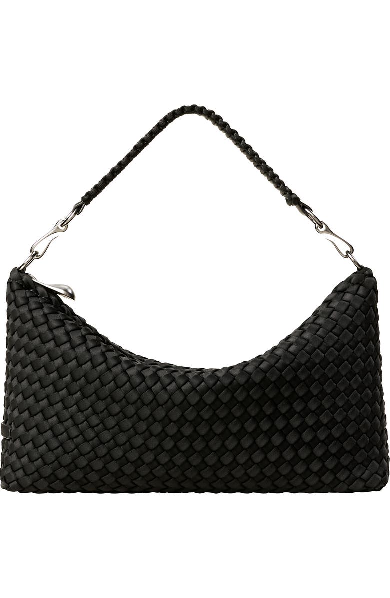 NAGHEDI Small Porto Half Moon Shoulder Bag, Main, color, Onyx